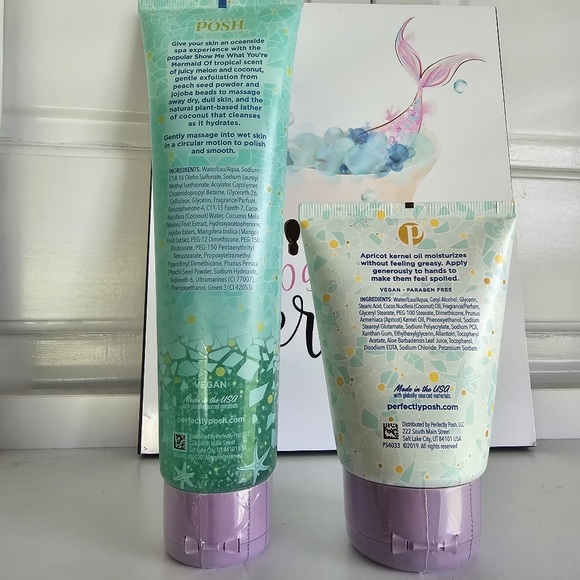 Perfectly Posh Mermaid bundle  Jelly Body Scrub and bfyhc hand creme - Picture 6 of 10